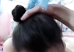 Perfect tiny submissive gf throatfuck deepthroat- used like