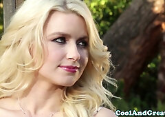 Inked up ginger bends over for doggystyle plow