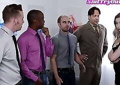 Gangbang slut casting new lovers