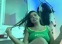 Femdom joi, brazilian girl, jerk off challenge