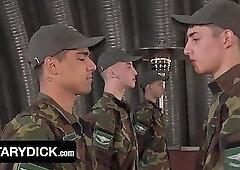 "Start touching each other cocks and the first one to get hard will blow the others"