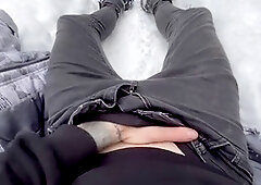 Sensual winter forest adventure: A tale of orgasms, handjobs, and solo pleasure!