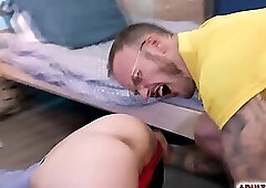 Mature Man Lusting Over a Bend-Over College Twink