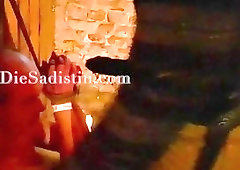 Two girls enjoy BDSM and femdom with an older man