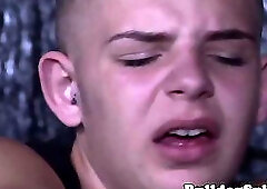 British twink bottoms ass railed by bigcock