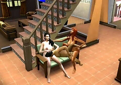 2 transgender princesses screw him rock hard