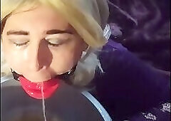 Marking territory on a sex slave