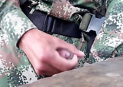 I was nearly caught milking at my guard post. colombian military