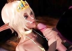 Futanari cartoon shemales play with their cocks and fuck hard