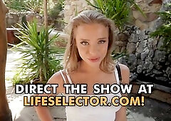 Your abode viewing with tiny blond Alexa Flexy is going well. This Babe likes the place and it's consummate for her nasty parties. This Babe need