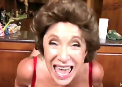 This Naughty Blonde Mature Enjoys When Big Dick Is Penetrating Her