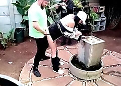 Nearly got fired garden services f***** my wife