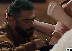 Busty brunette tbabe Tori Easton anal barebacked stepdads ass