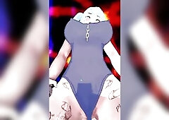 Breasty Blue Haired Toon Playgirl Experiencing Overwhelming Sensations – Psychedelic Adult Animation