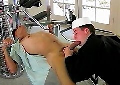 Hot boys in uniform appreciate hardcore anal in the gym
