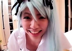 Winsome hirsute young whore gives a classy blowjob