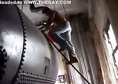 Gauge Jacking Off In A Water Tower