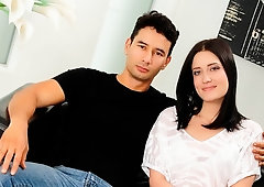 Gorgeous chick Kimberly Kane fucks her lover's ass in the bed