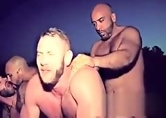 Derek and Shay get barebacked outside