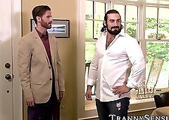 Latina tbabe shoots jizz after riding taboo dick