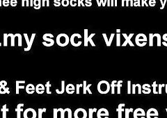 I went by the store earlier and picked up a cute fresh couple of socks. Come over here and feel how wonderful and soft they are.