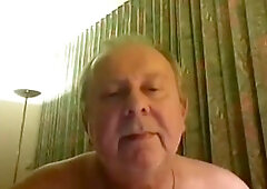 Grandpa Strokes on Webcam