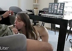 She was really horny, so she had sex with me during a work Zoom meeting