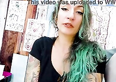 Punk Tattoo Gals Lesbo Foreplay Tattooed Ramrod Anal Spunk flow on Brand Fresh Tattoo