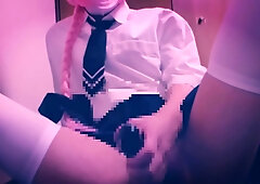 A Transvestite Masturbates With A Dildo And A Helmet And Puts Out A Lot Of Dark Sex