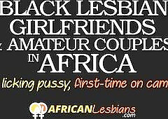 Eccentric African lesbians with sex toys
