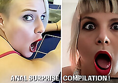 “Not My Arse!” Surprise Anal Amateur Cumpilation