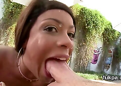 Stunning Babe Presents Huge Ass And Gets Butt Hole Poke With Mike Adriano