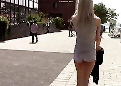 Man with small titties returned home and broke sexual tension off