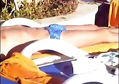 Daddies' Big Cocks Bulging in the Pool