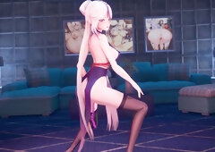 Animated fantasy of mischief and seductive energy