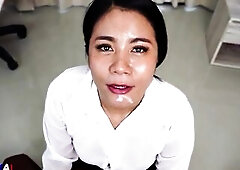 Cum in Throat Compilation from Hawt Oriental Lady