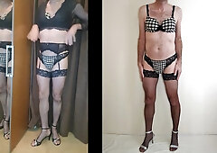 Stud dressed in cool undergarments and spooges a geyser of man gravy on it.