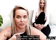 HUNT4K. Met 'em in tram, ended up in my couch. Sexy sex with Nikky Fantasy