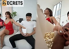 WE WATCH A MOVIE AND I PUMP MY STEPSON'S MILK BEHIND MY HUSBAND'S BACK