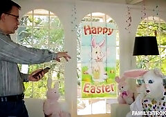 Story: Avi Love is just an innocent teen brunette dressed in her pink dress for Easter. Her parents inform her that the Easter Bunny is coming to visi