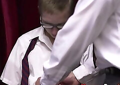 Suited bishop suck dick