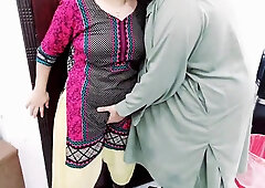 Punjabi Beautifull Maid Fantasy Fulfilled With Clear Hindi Dirty Voice Talking