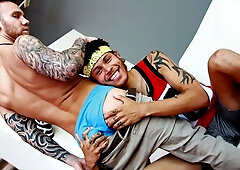 Fine interracial with Damien Michaels and Jay Fine
