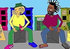 Laughable Animation About a Stud Getting interrogated by 2 Hot Female Cops