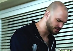 Des entrust his cock and cum to coach Cliff