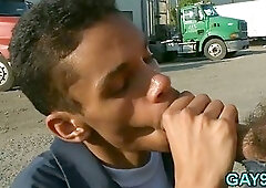 Hot white & black gay sex