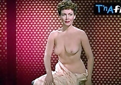 Hazel Court Breasts Scene  in The Man Who Could Cheat Death