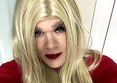 Compilation of crossdressing CD Madison who loves sexy outfits and self-exploration