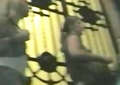 Busy corner filled with hot women for a candid upskirt video