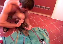 Nessa Devil in guy with a big rod fucks a gal in a homemade video